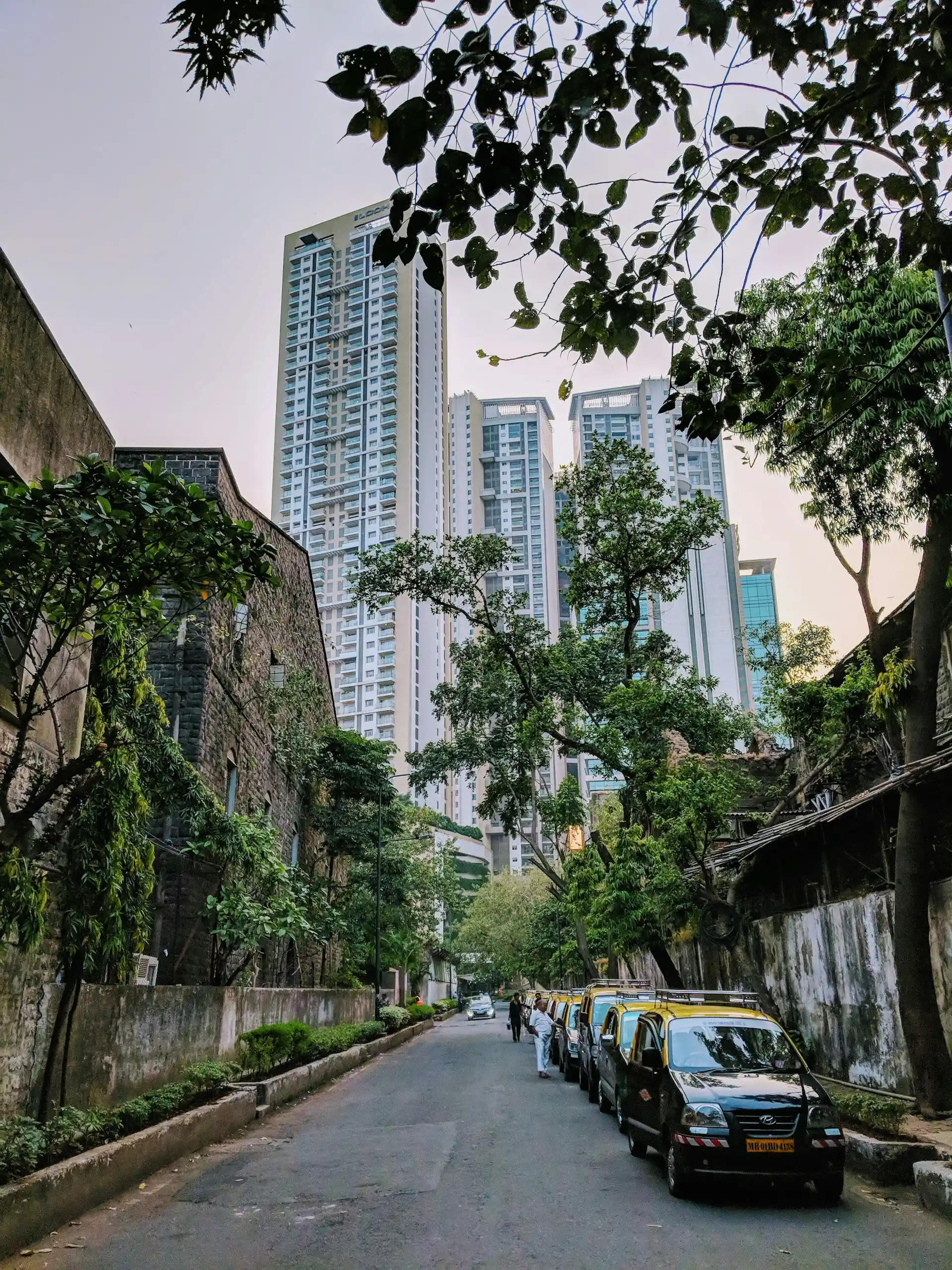 Mumbai neighbourhood with residential towers